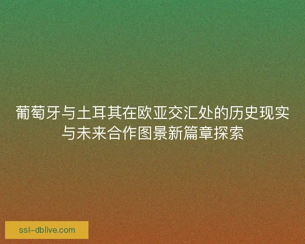 葡萄牙与土耳其在欧亚交汇处的历史现实与未来合作图景新篇章探索